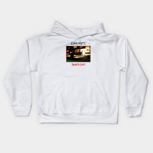 China White Danger Zone Kids Hoodie